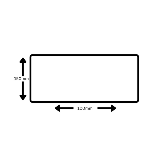 Semi Gloss 100mm x 150mm - 1 Across - 500 Labels