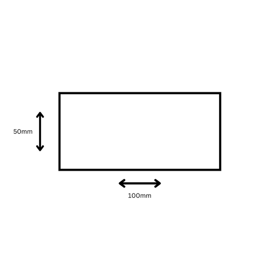 Semi Gloss 100mm x 50mm - 1 Across - 1 000 Labels