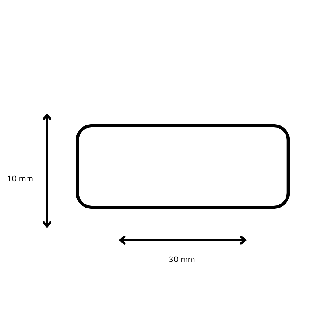 Polyprop 30mm x 10mm - 1 Across - 5000 Labels