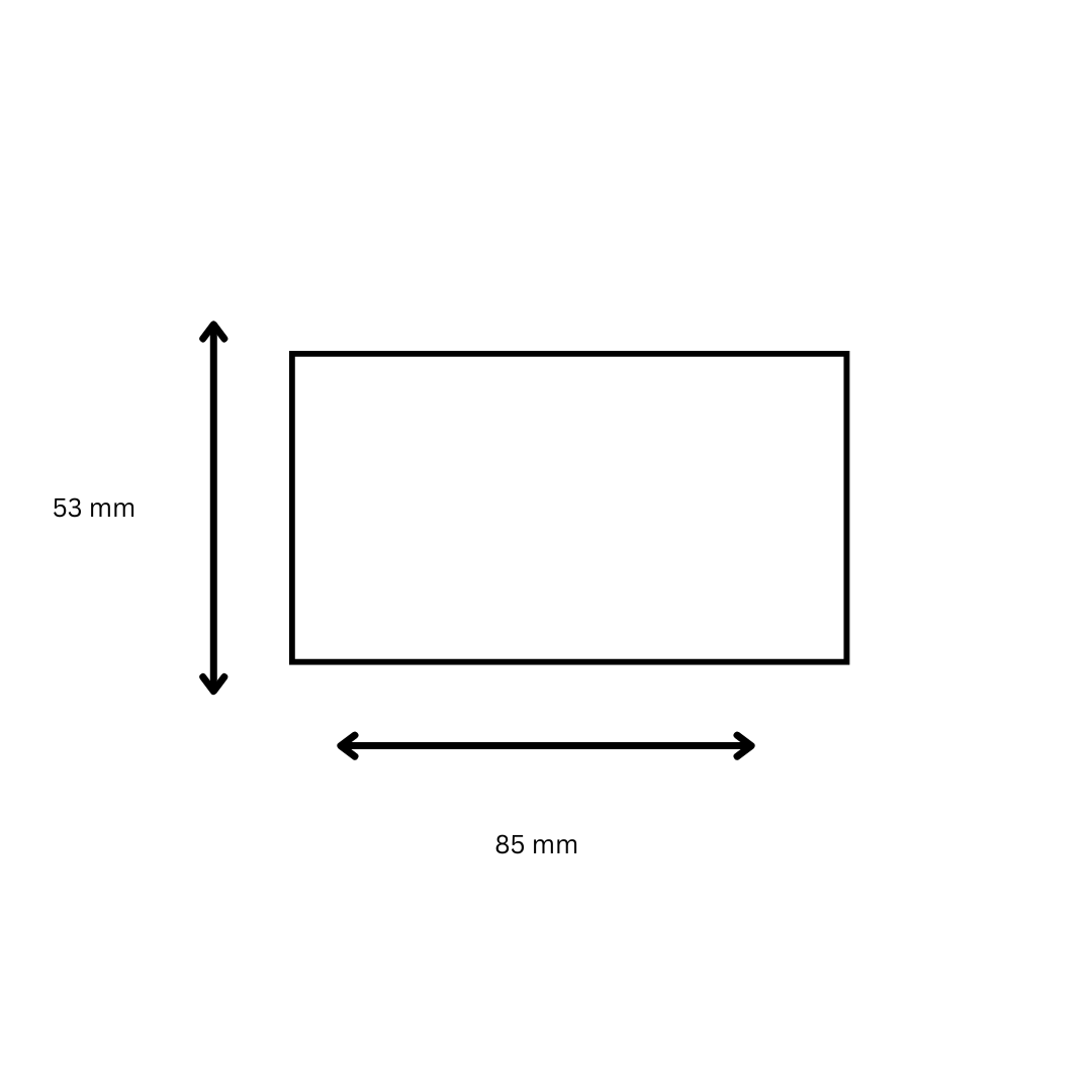 Polyprop 85mm x 53mm - 1 Across - 500 Labels