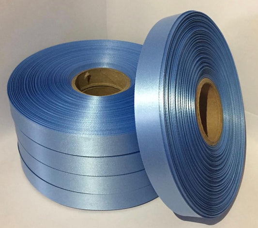 10mm x 100m Baby Blue Polysatin