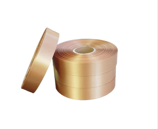 10mm x 100m Antique Gold Polysatin