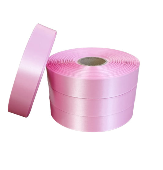 10mm x 100m Baby Pink Polysatin