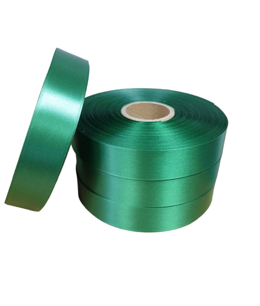 10mm x 100m Emerald Green Polysatin