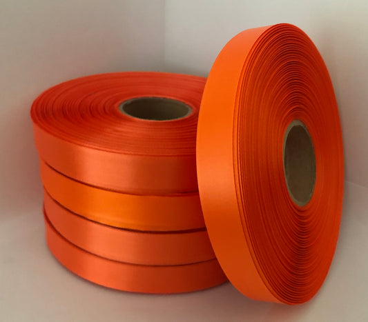 10mm x 100m Orange Polysatin