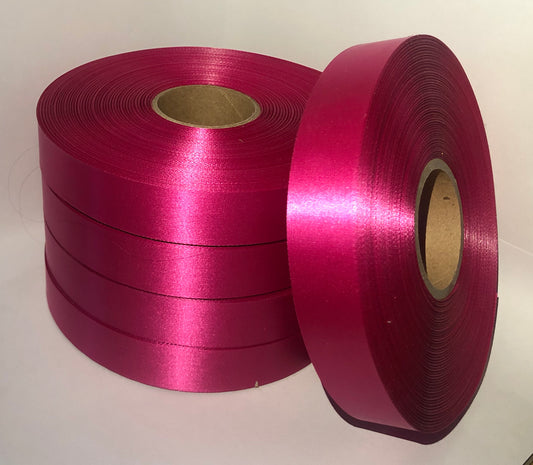 20mm x 100m Cerise Pink Polysatin