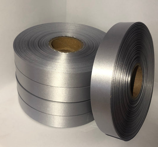 10mm x 100m Dark Grey Polysatin