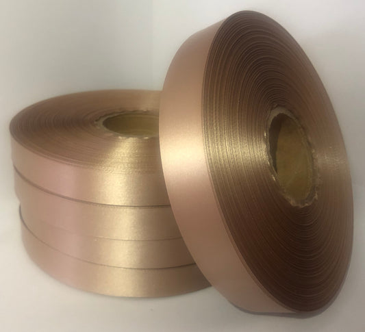 10mm x 100m Beige Polysatin